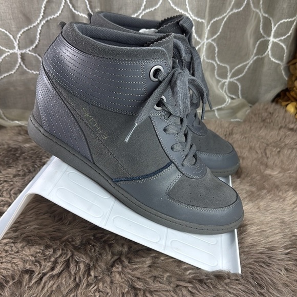 (E4) Skechers SKCH 3 Hidden Wedge
Grey Women's Shoes 48030 Size 10 - Picture 4 of 14